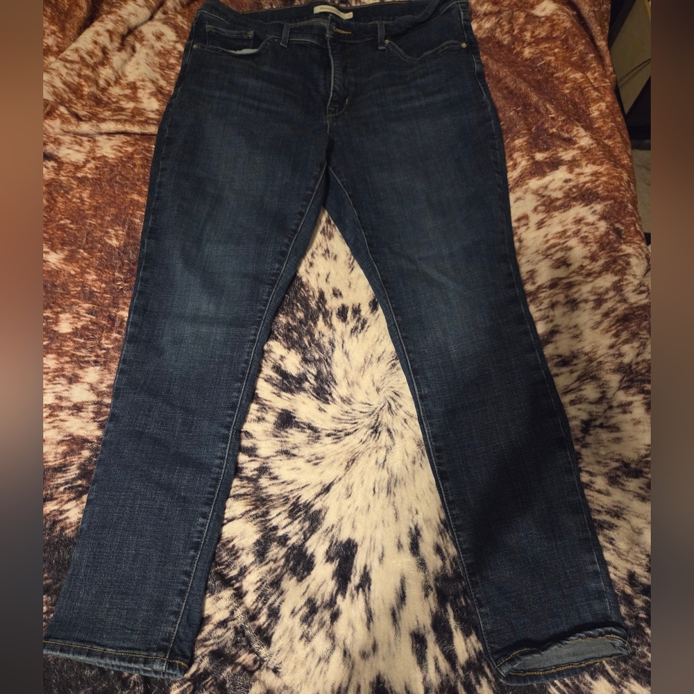 Levi's Dark Blue Straight Leg Jeans